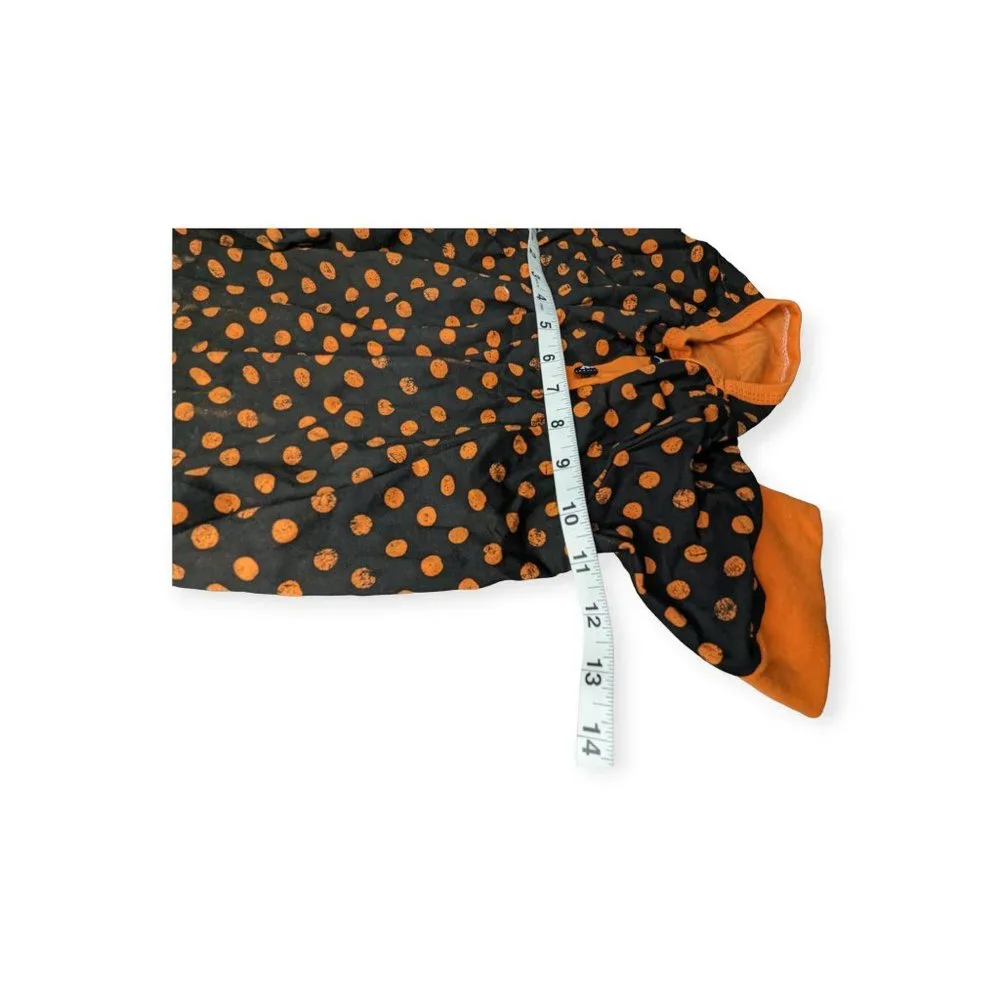 Dog Black & Orange Halloween Pajamas Size Large